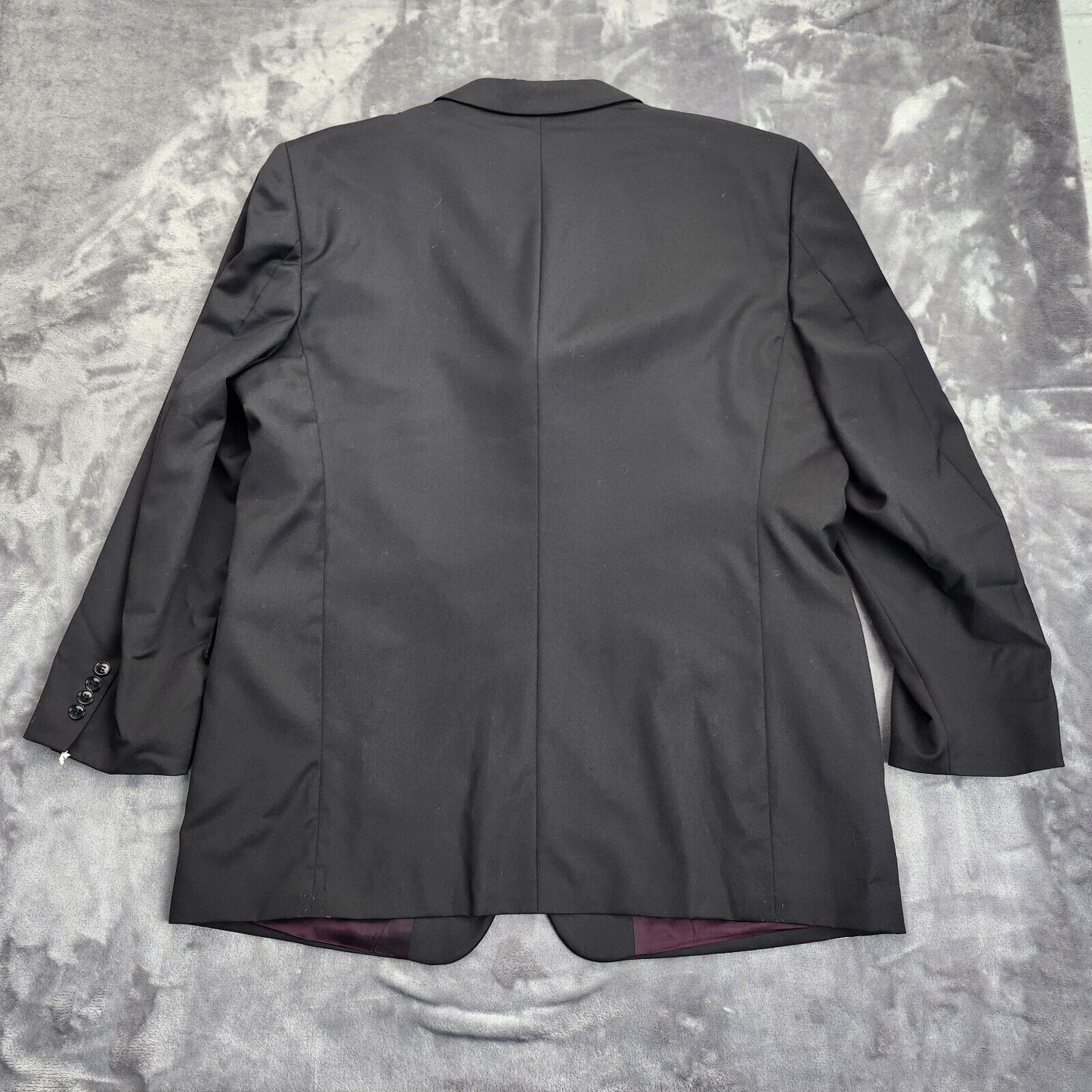 Mens Black Suit Set Jacket Size 50 Long, Pants Size 44.5 Long