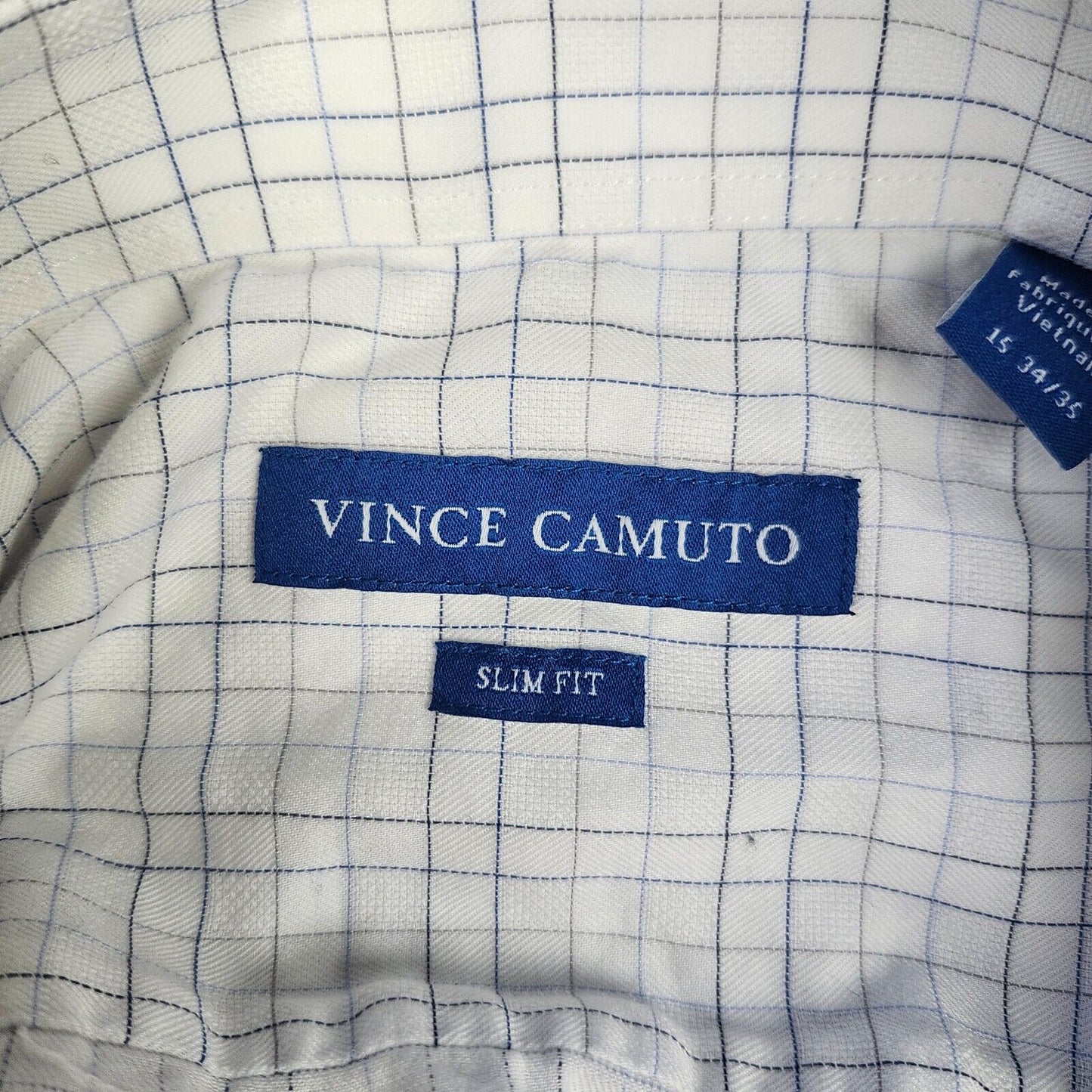 Vince Camuto slim fit dress shirt check 15 34/35