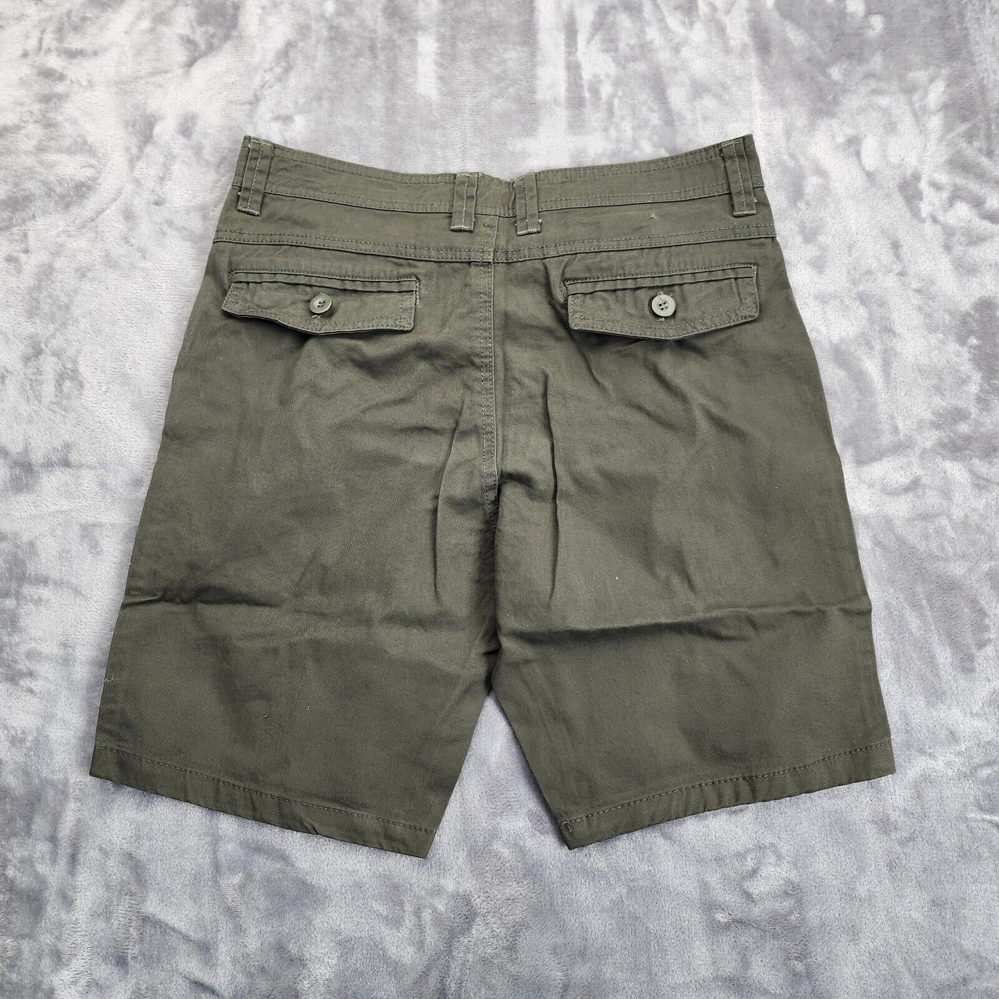 Men’s Pocket Zipper Denim Cargo Shorts Size 32