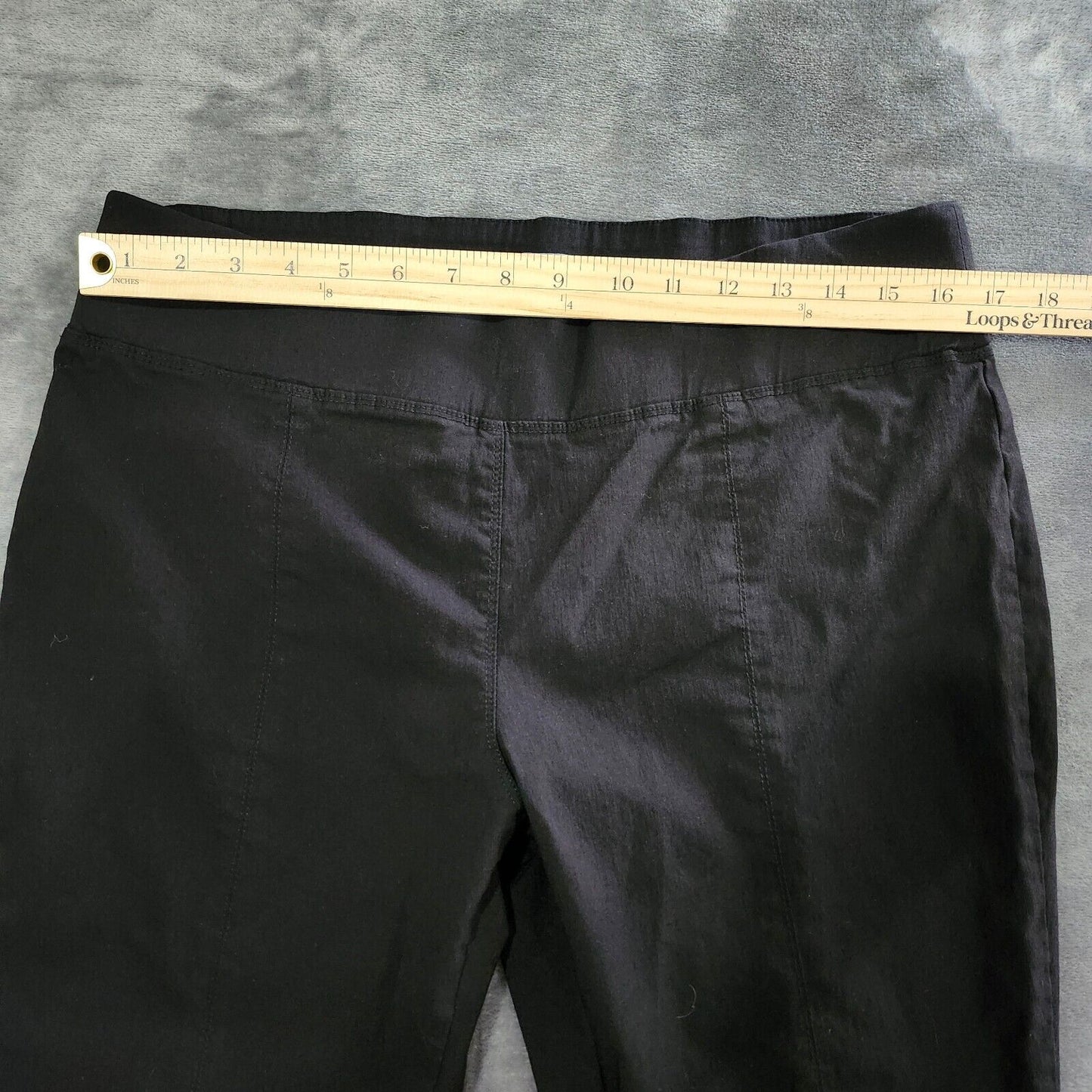 Daisy Fuentes Women Black Wide Leg Cargo Pants - Size XL