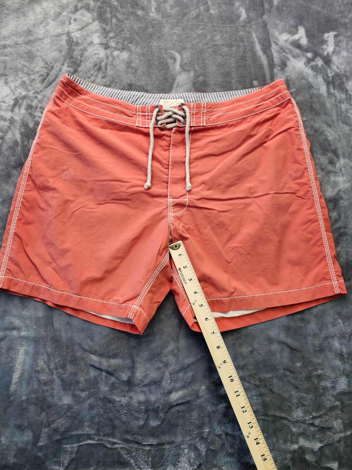 J crew original swimwear Red mens swin trunks size 36