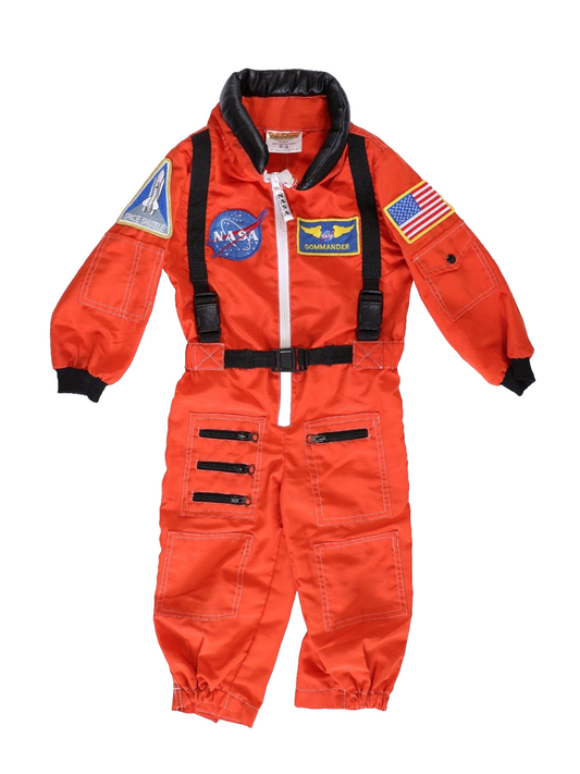 Get Real Gear Dress Up For Kids aeromaxtoys Astronaut Orange Suit Size 2-3