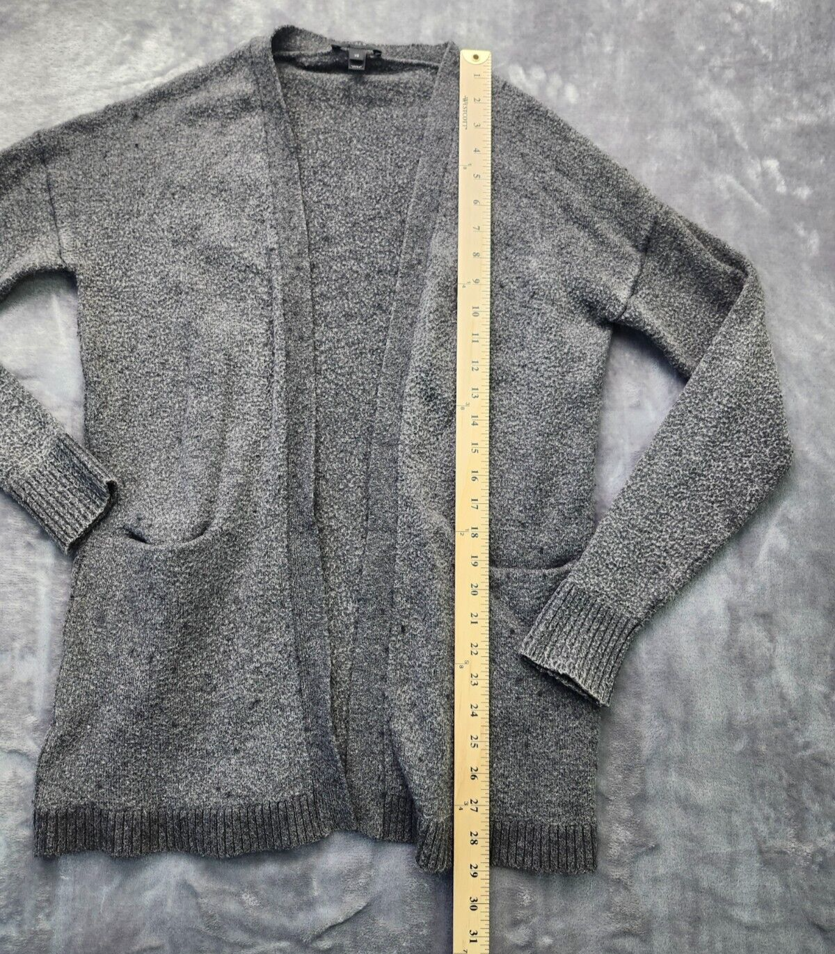 J Crew knit wool blend Cardigan womens charcoal gray size XS