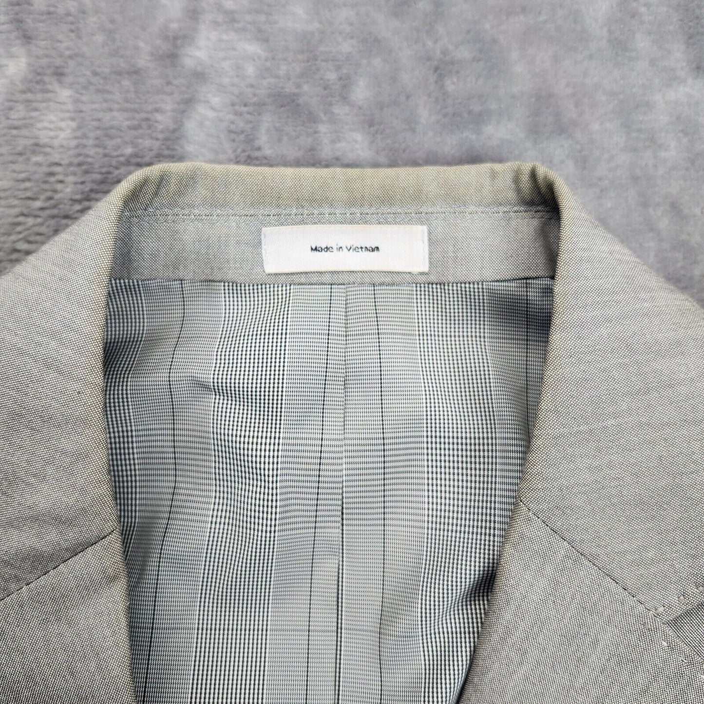 JF J. Ferrar Mens Suit Jacket Grey Blazer Slim Fit 38 Regular