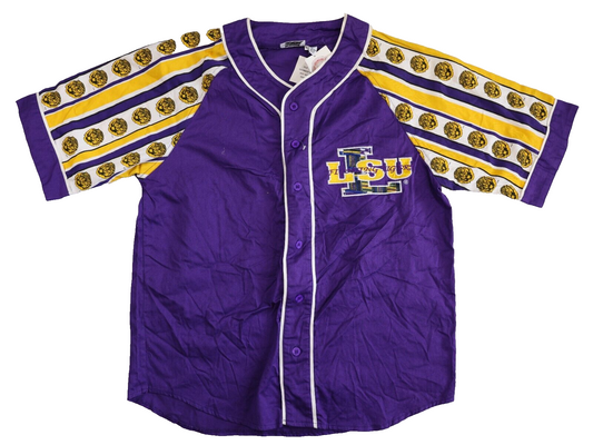 Officially Licensed LSU Button Down Jersey Sportswear Size M