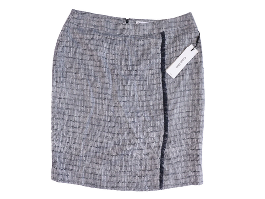 Calvin Klein Gray Pencil Skirt Size 14 Tweed
