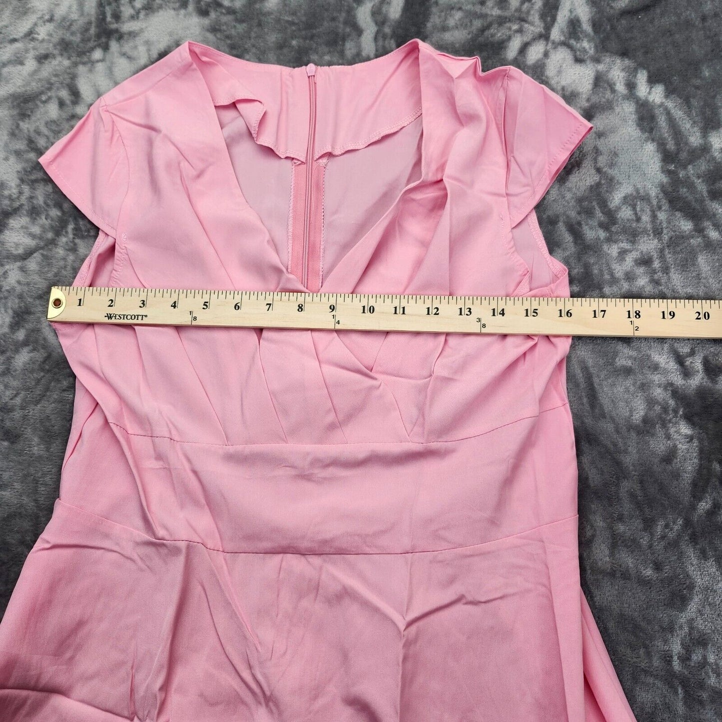 Women Pink Fit Flare Swing Dress Size 2XL