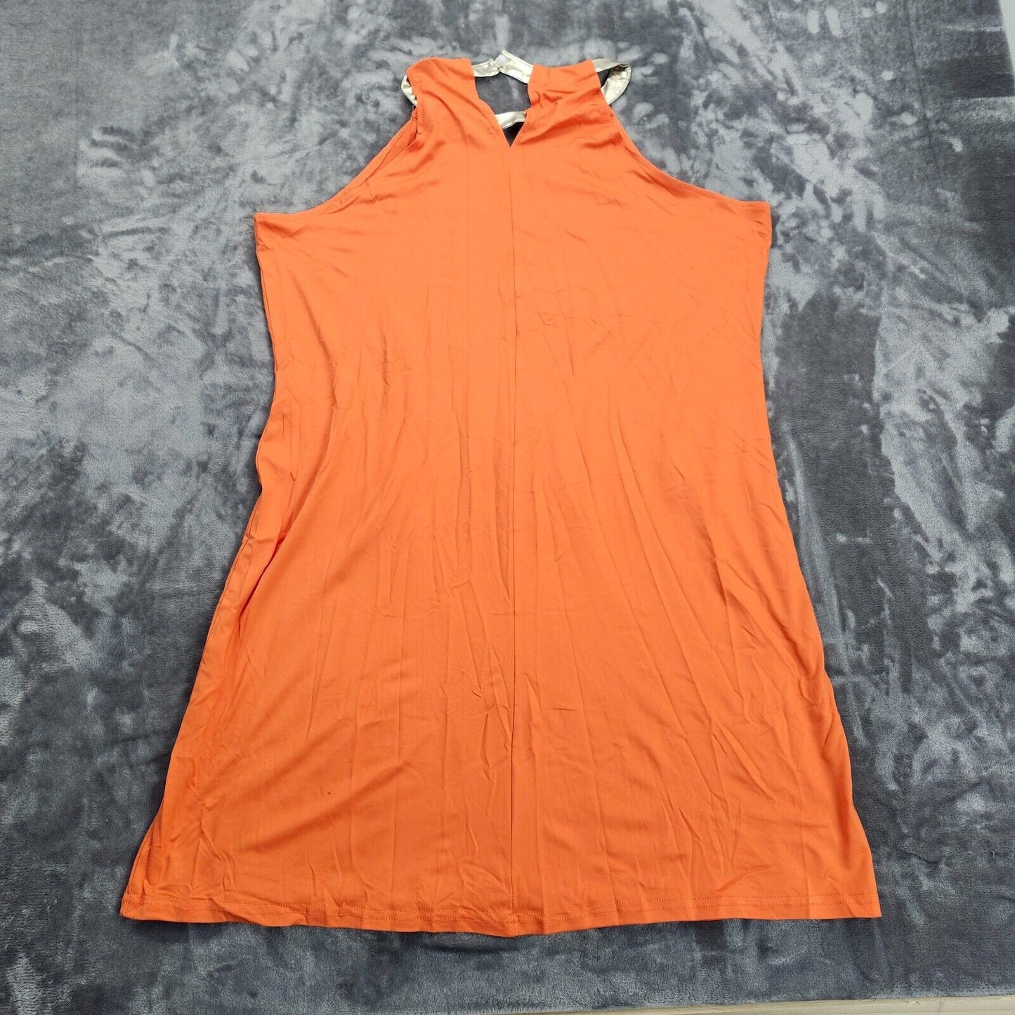 Women Orange Halter Tank Top XL