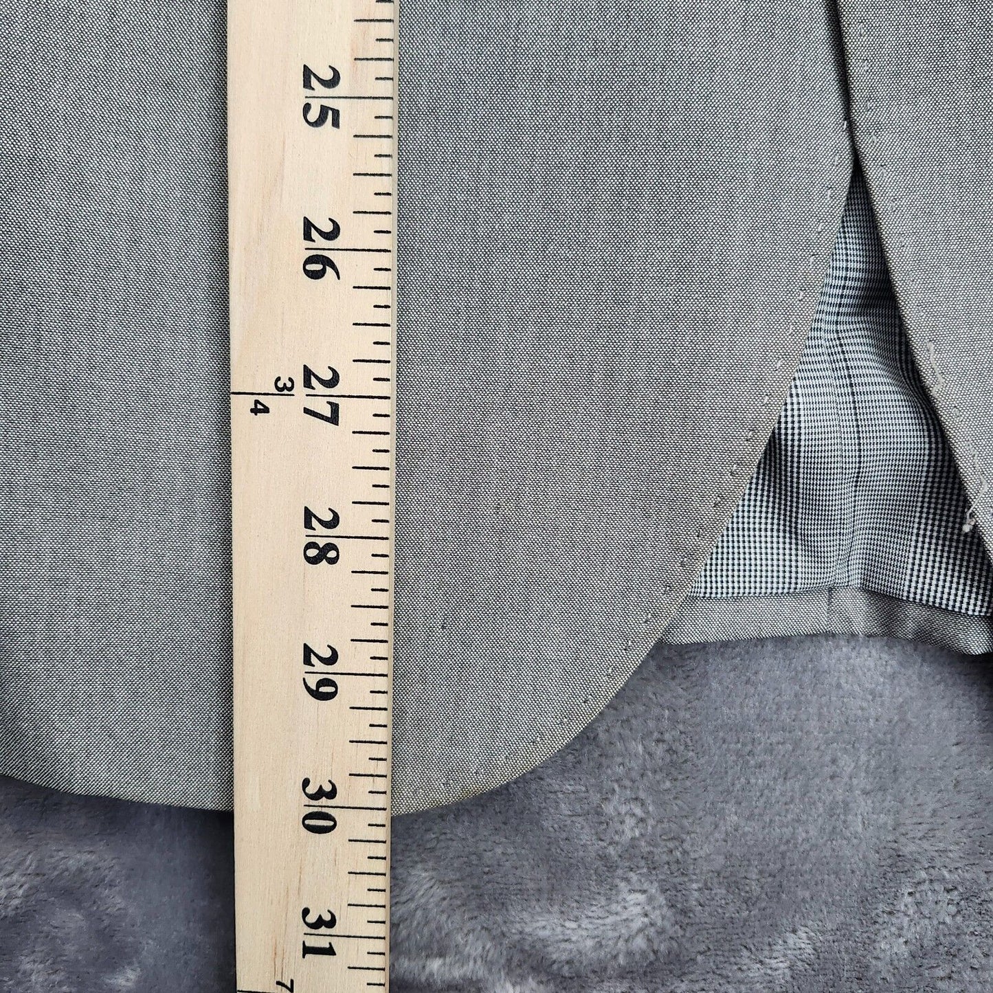 JF J. Ferrar Mens Suit Jacket Grey Blazer Slim Fit 38 Regular