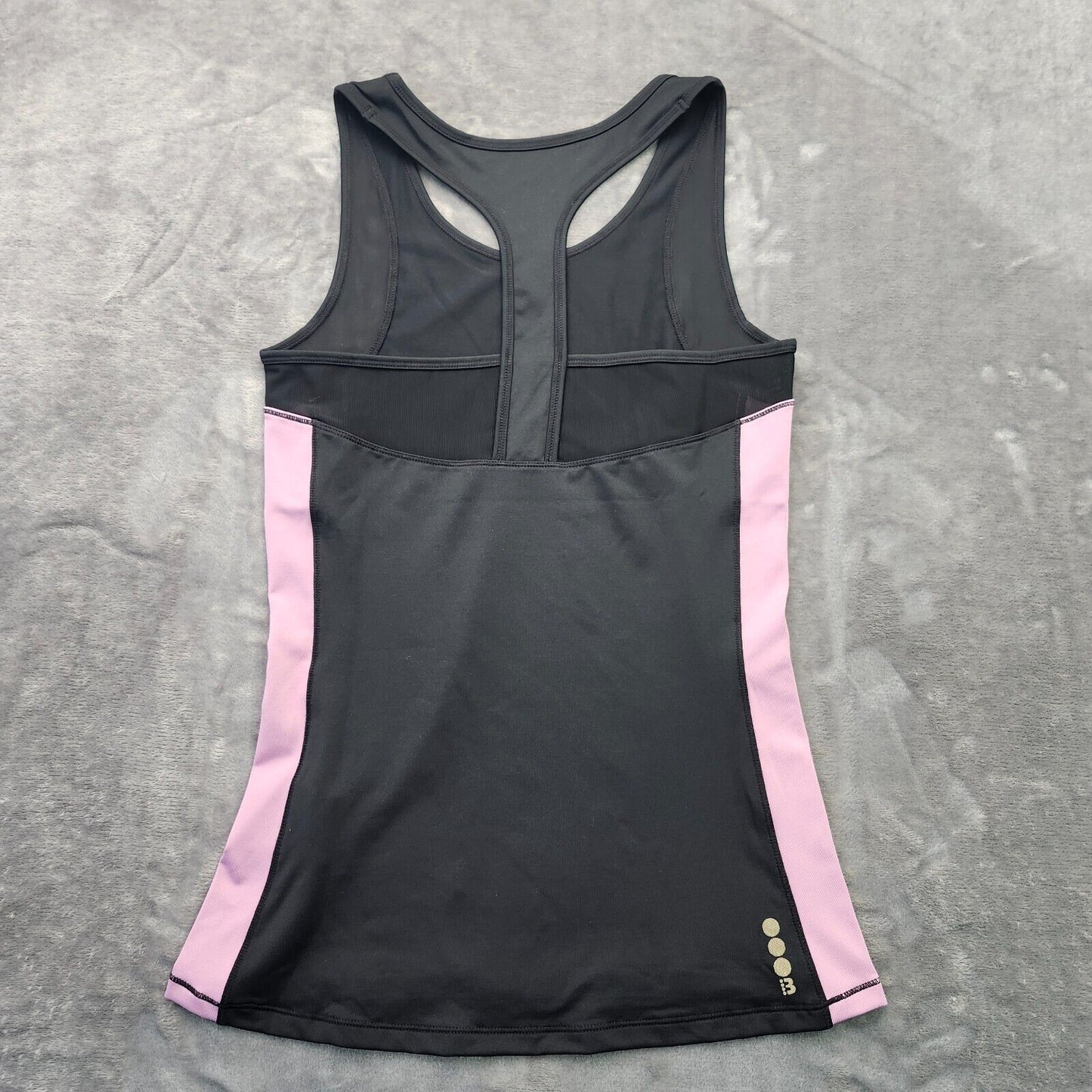 Bench Urban Wear Womens Racerback Tank Top Size Small BLK/Pink