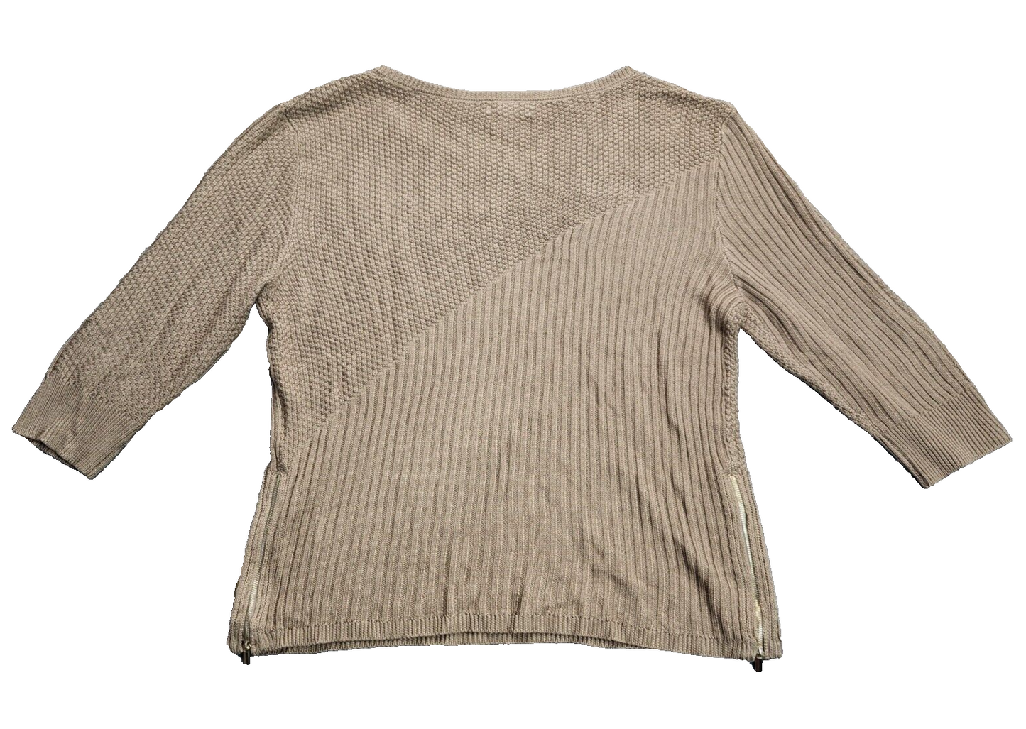 NEW YORK & COMPANY Women's Tan Knit Sweater Size Large