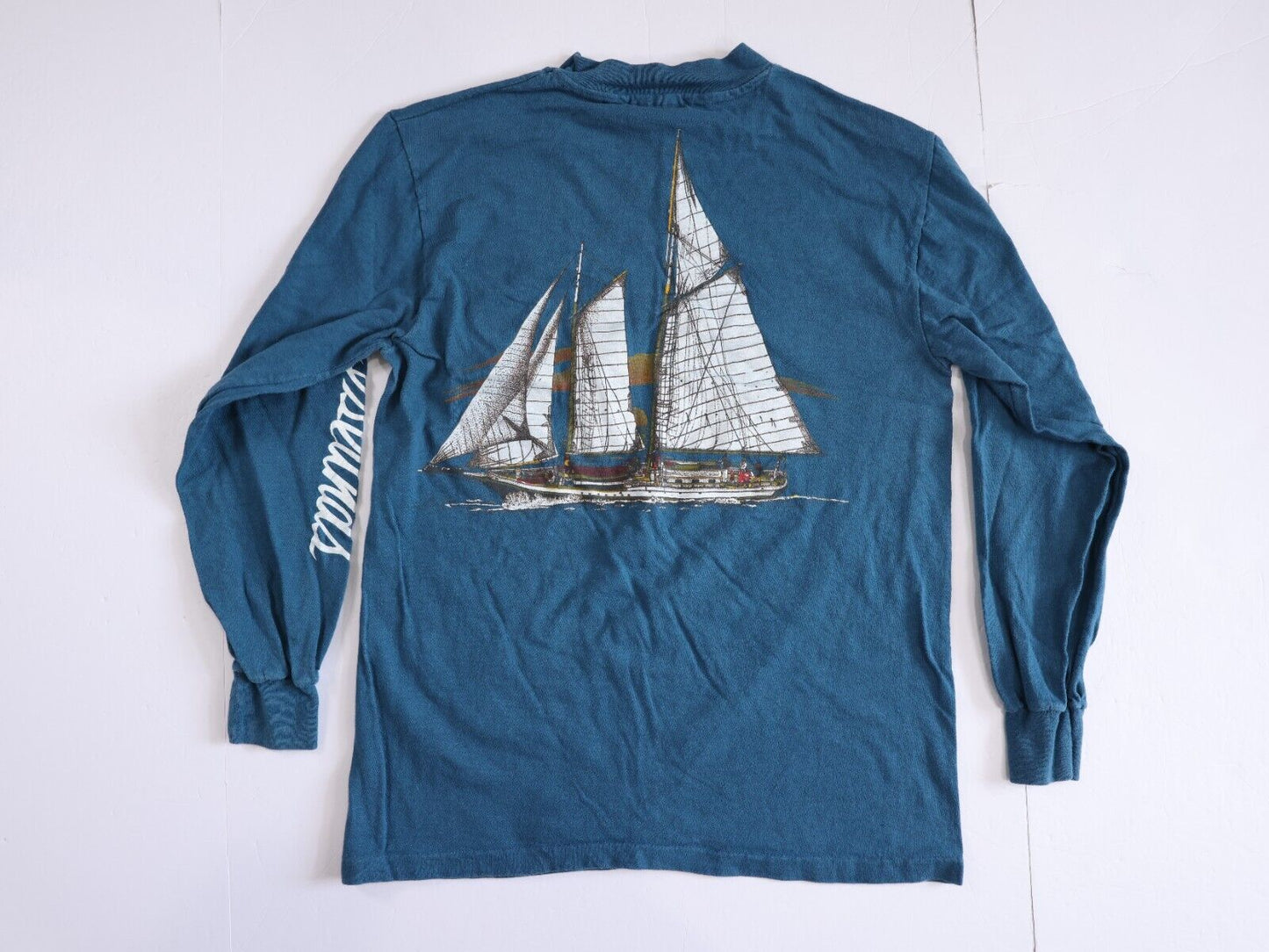 Vintage Ocean Sunrise St. Thomas Long Sleeve T Size M