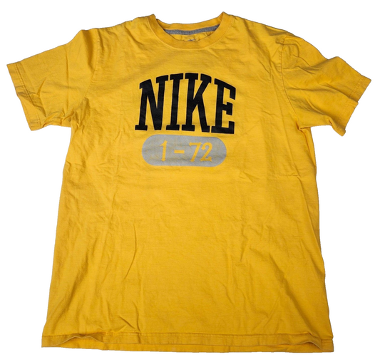 Nike Standard Fit Yellow Mens Size Large Tee Shirt