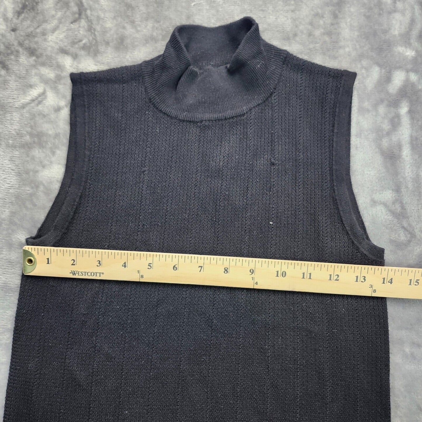 SAKS FIFTH AVENUE Womens Knit turtleneck tank top Small