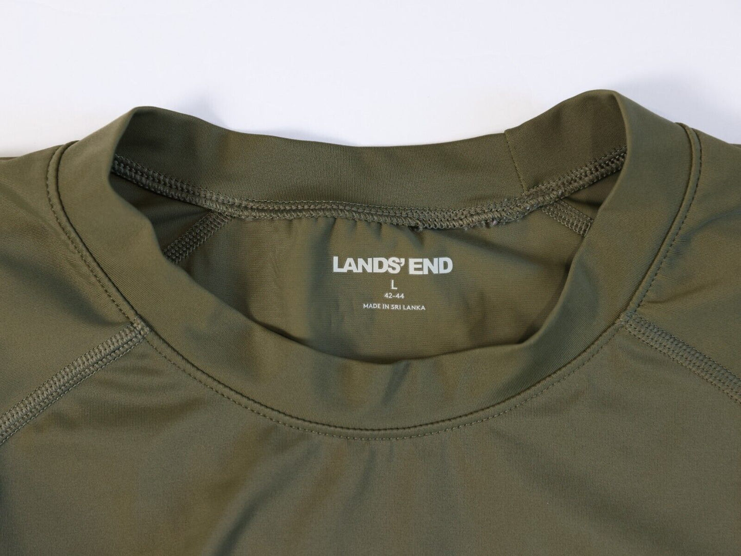 Lands End Athletic Shirt Green Size Large