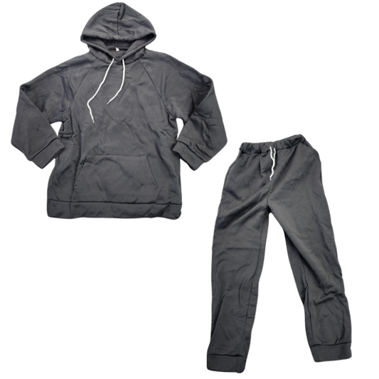 Mens Medium Sweatsuit Set Black