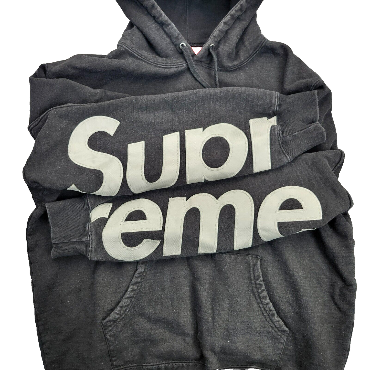 Supreme Cropped Panels Hooded Sweatshirt Medium Mens Style : Ss22sw27