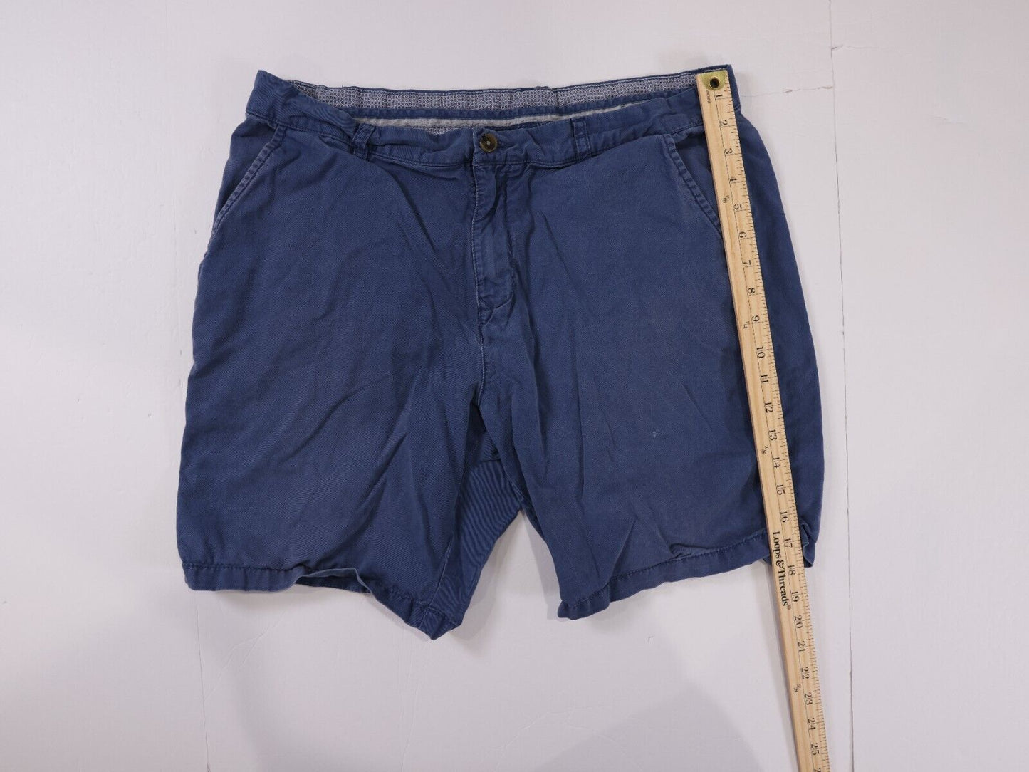 Ike By Ike Behar Shorts Blue Casual Cotton Stretch (Size 36)