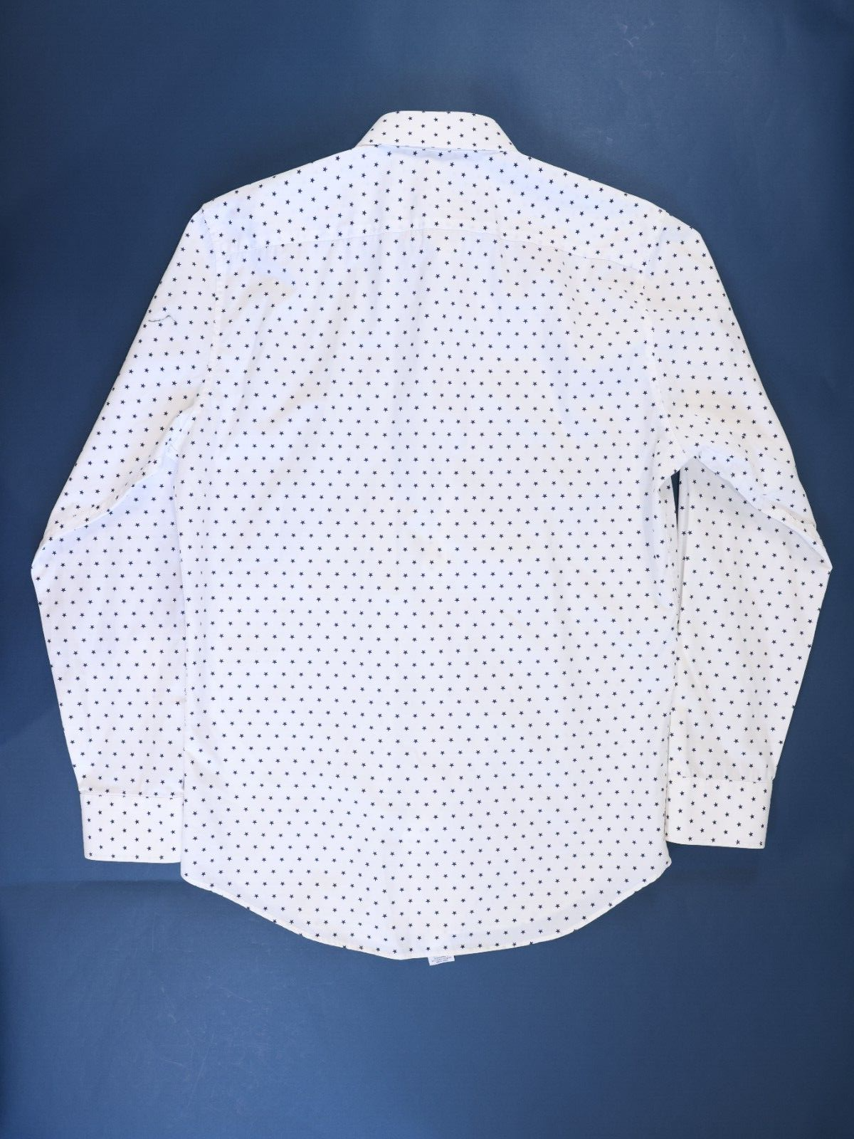 nordstrom mens button up long sleeve Stars shirt 100% Cotton Size Medium