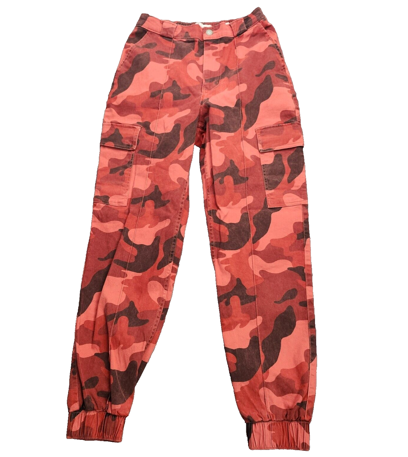 Hollister Womens Red Camo joggers Ultra High-Rise Medium