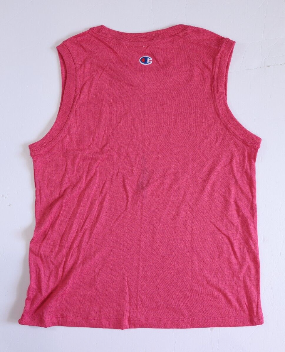 Champion Tank Top Women's Sleeveless T-shirt Pink Peach Size Small