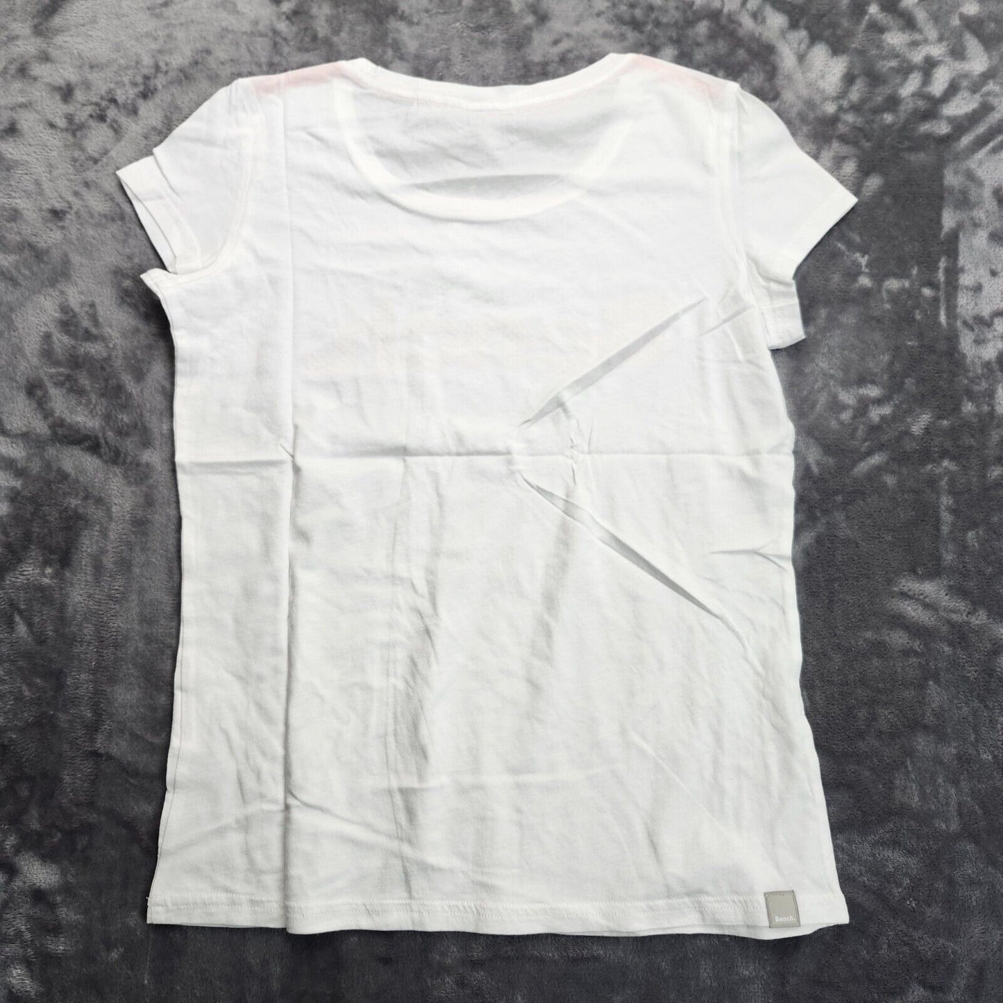 Bench Urban Wear Womens T-Shirt Size Small White Red Logo