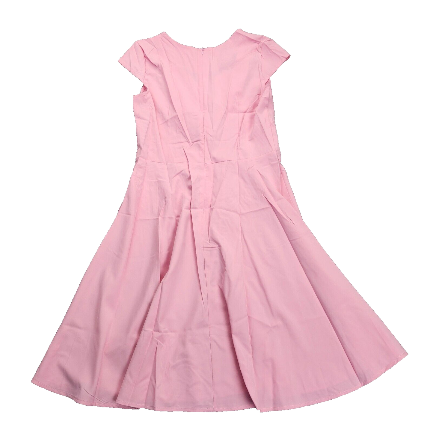 Women Pink Fit Flare Swing Dress Size 2XL