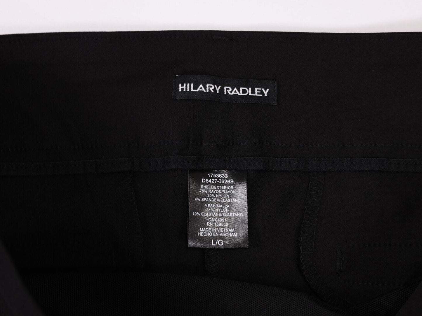 Hilary Radley Womens Dress Pants Size L Black