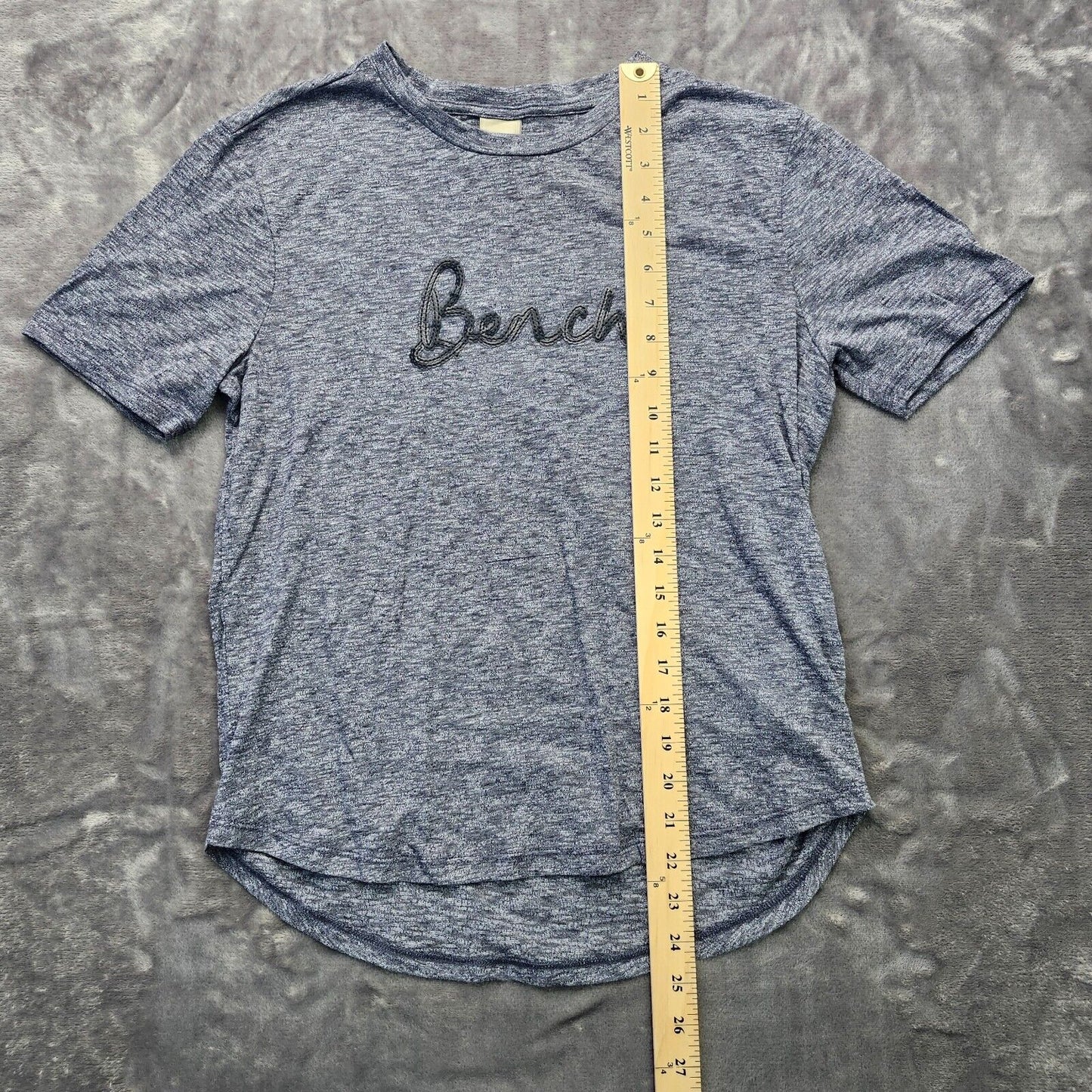 Bench Urban Wear Womens T-Shirt Embroidered Size Small