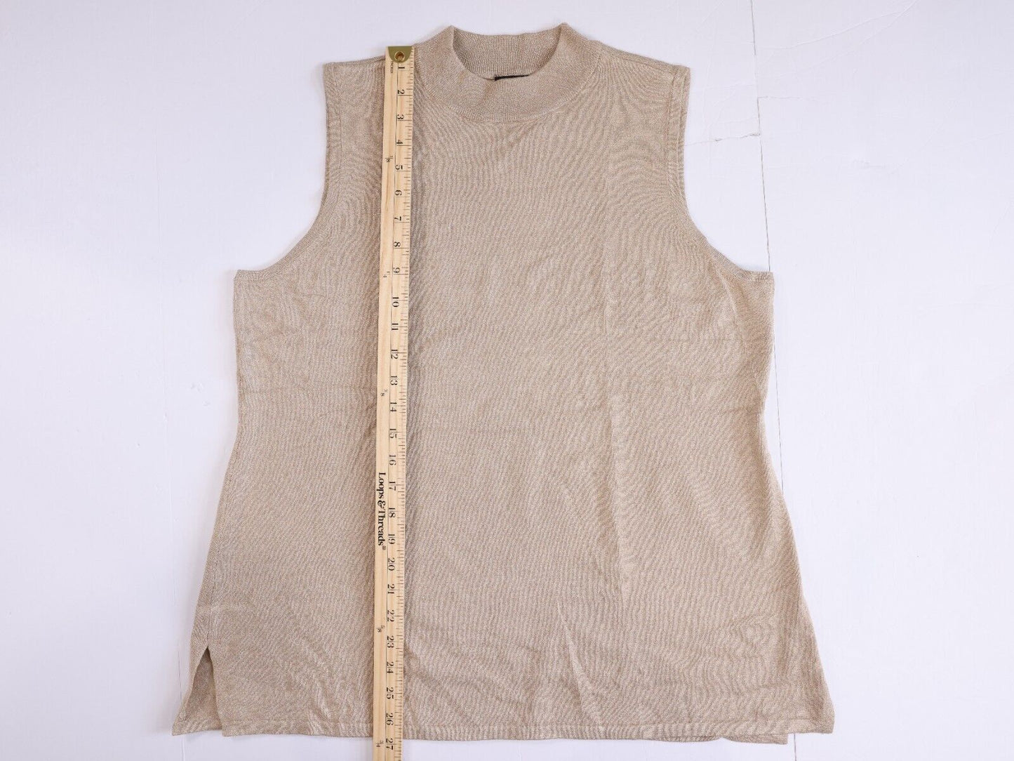 JM Collection Brown Sweater Vest Sizer PET / XXL