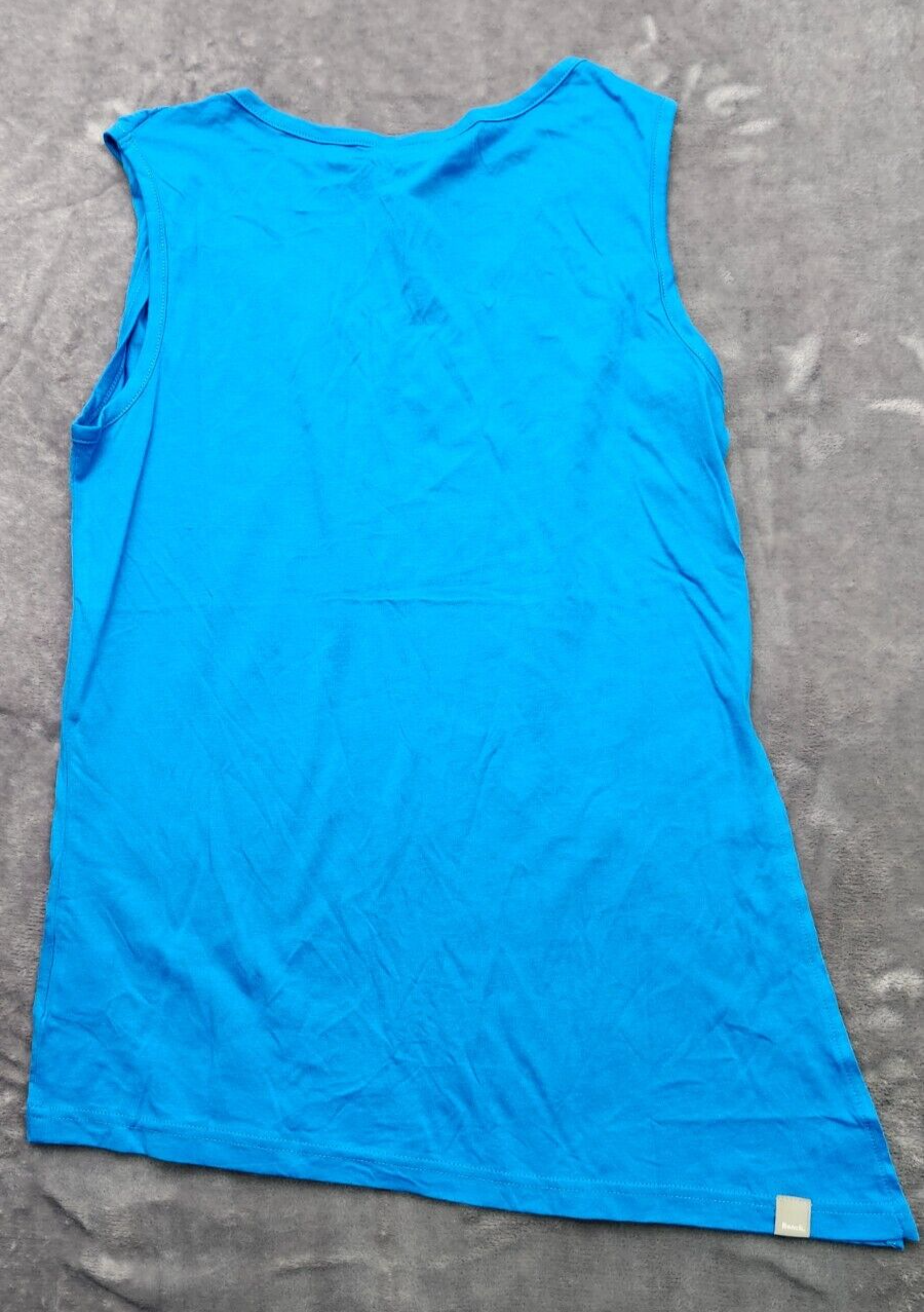 NWT Bench Urban Wear Womens Asymmetrical Tank Top Size Small Blue