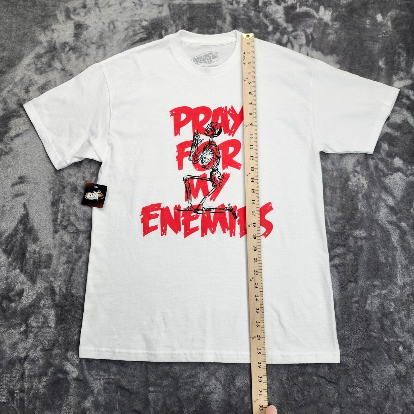 SNELOS (Match U Sneakers) Pray for my Enemies T Shirt Size Medium