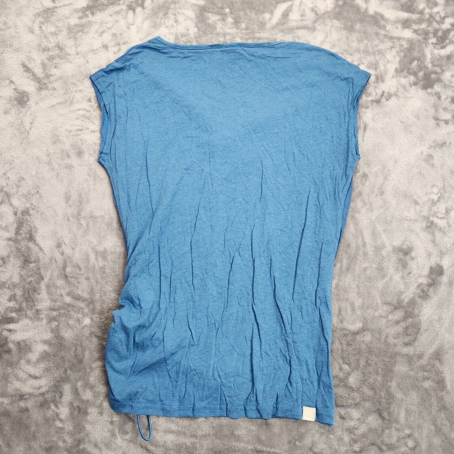 NWT Bench Urban Wear Womens Blue Tank top with draped neck sm