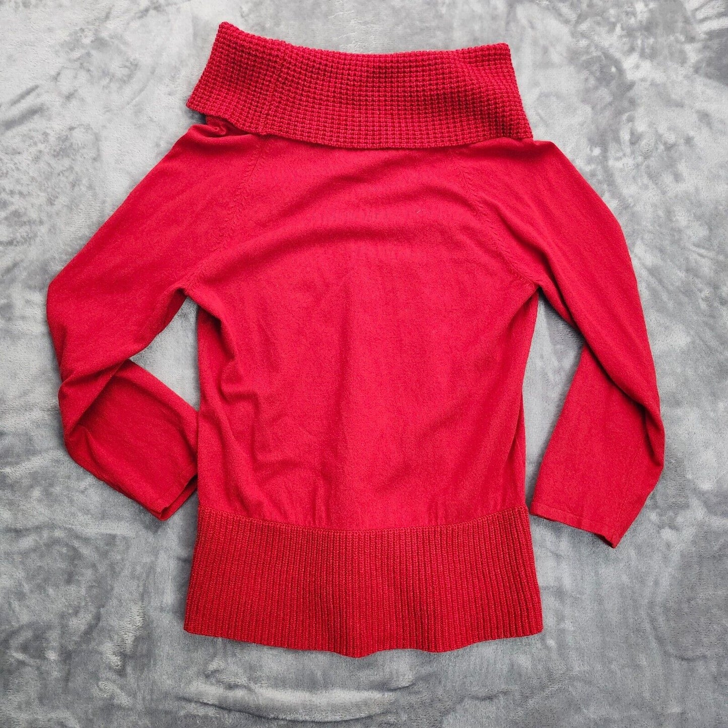 Jones New York Signature Off-shoulder Red Sweater Large