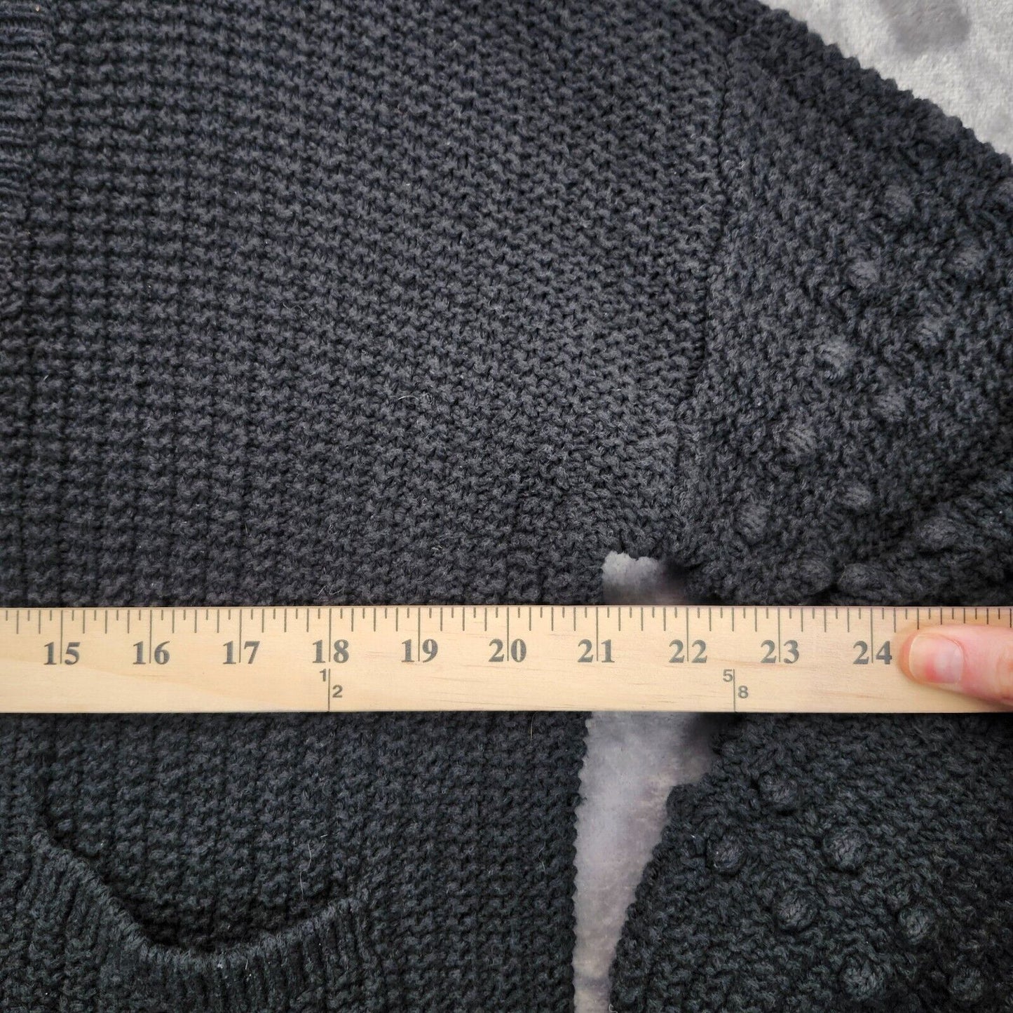 Madewell Womens Bobble Cardigan in Black Size Small