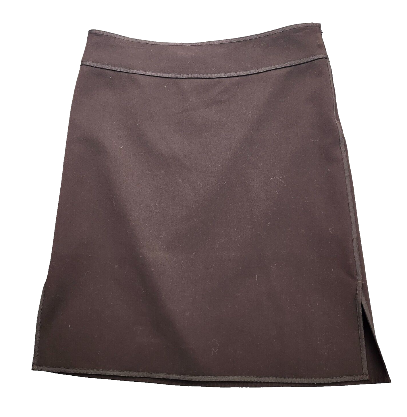 MAXSTUDIO Womens Straight Brown Pencil Skirt size 6 Casual Fit