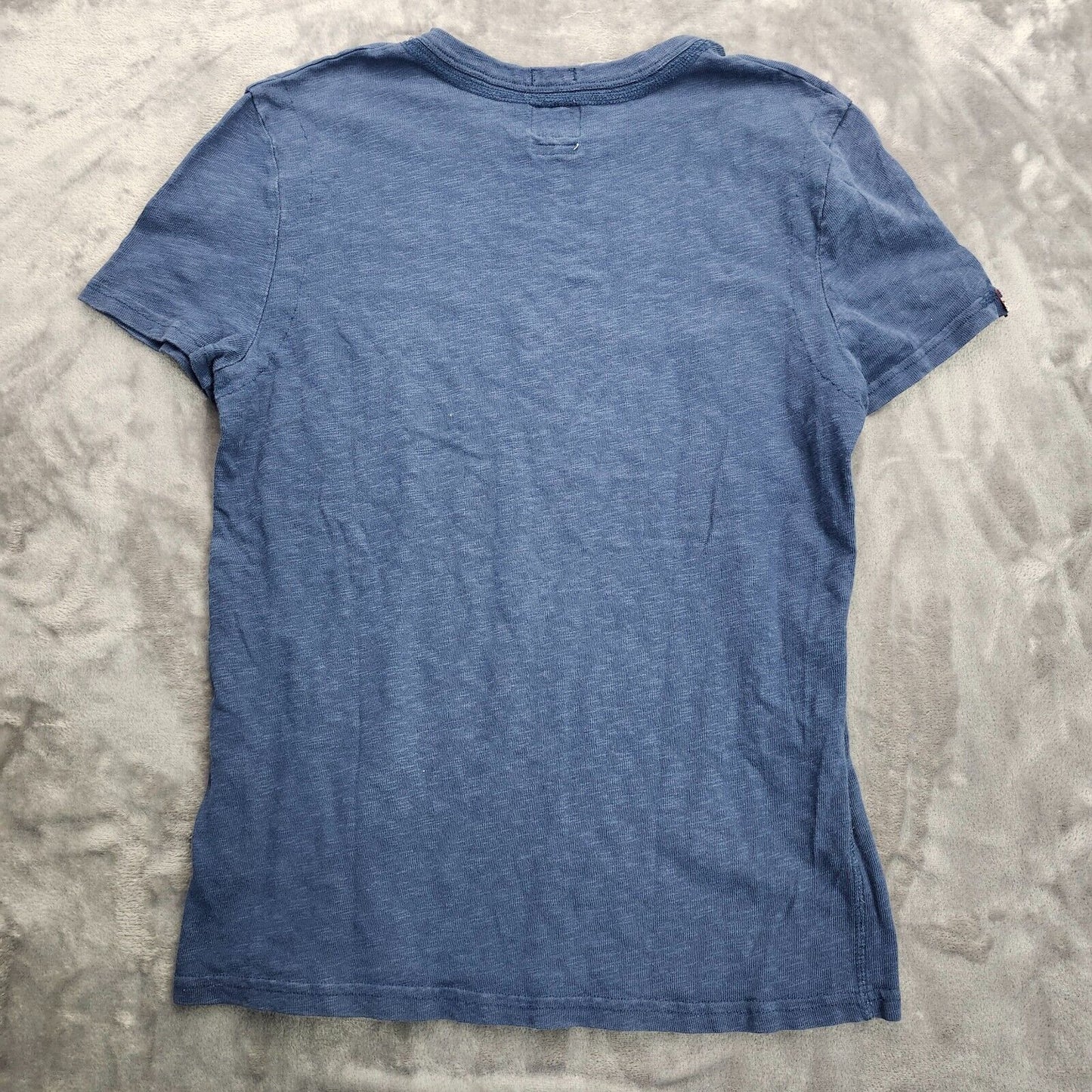 superdry jpn Blue Rainer Tee Shirt 100% Cotton Japan Large