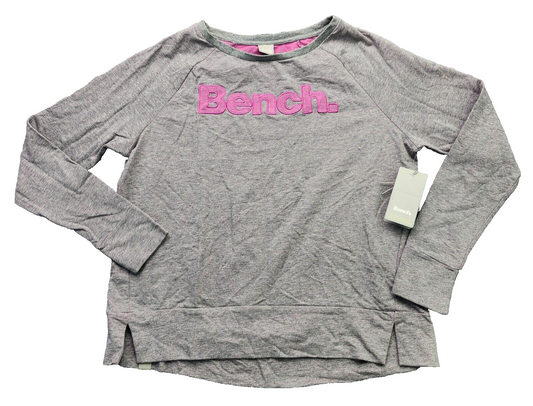 NWT Bench Urban Wear Womens Sweatshirt Size Small Grey/Pink