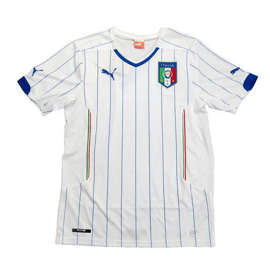 ITALY 2014 2015 AWAY FOOTBALL SHIRT SOCCER JERSEY PUMA 744291 sz L MEN WHITE