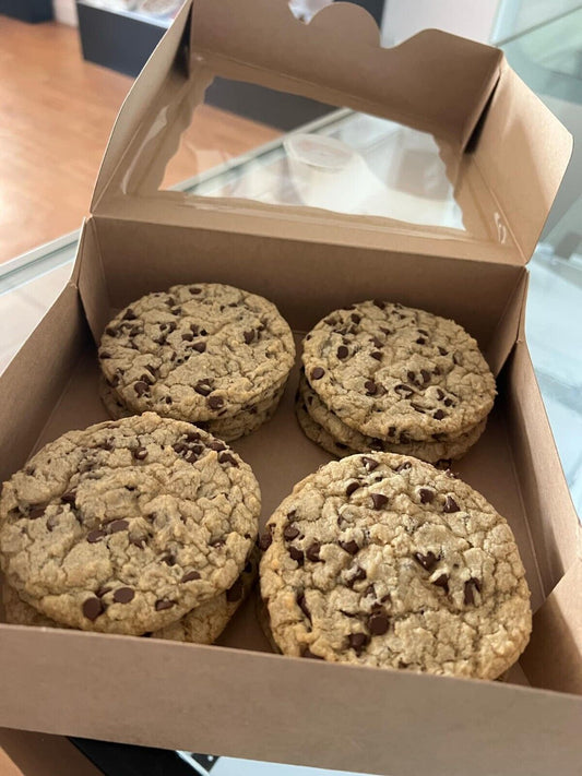 Huge Chocolate Chip Cookies One Dozen - Home Made FRESH - 2 Pounds of Cookies