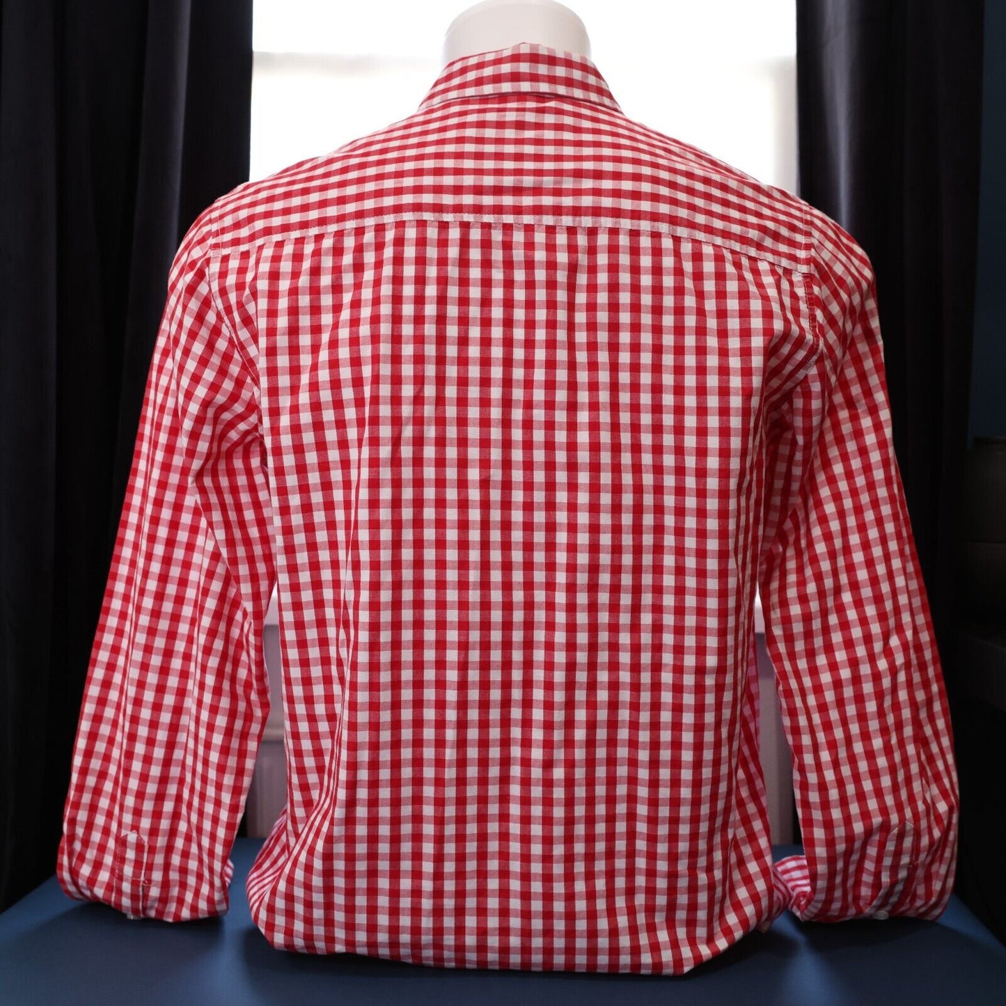 Filthy Etiquette Mens Button Down Shirt Red MEDIUM