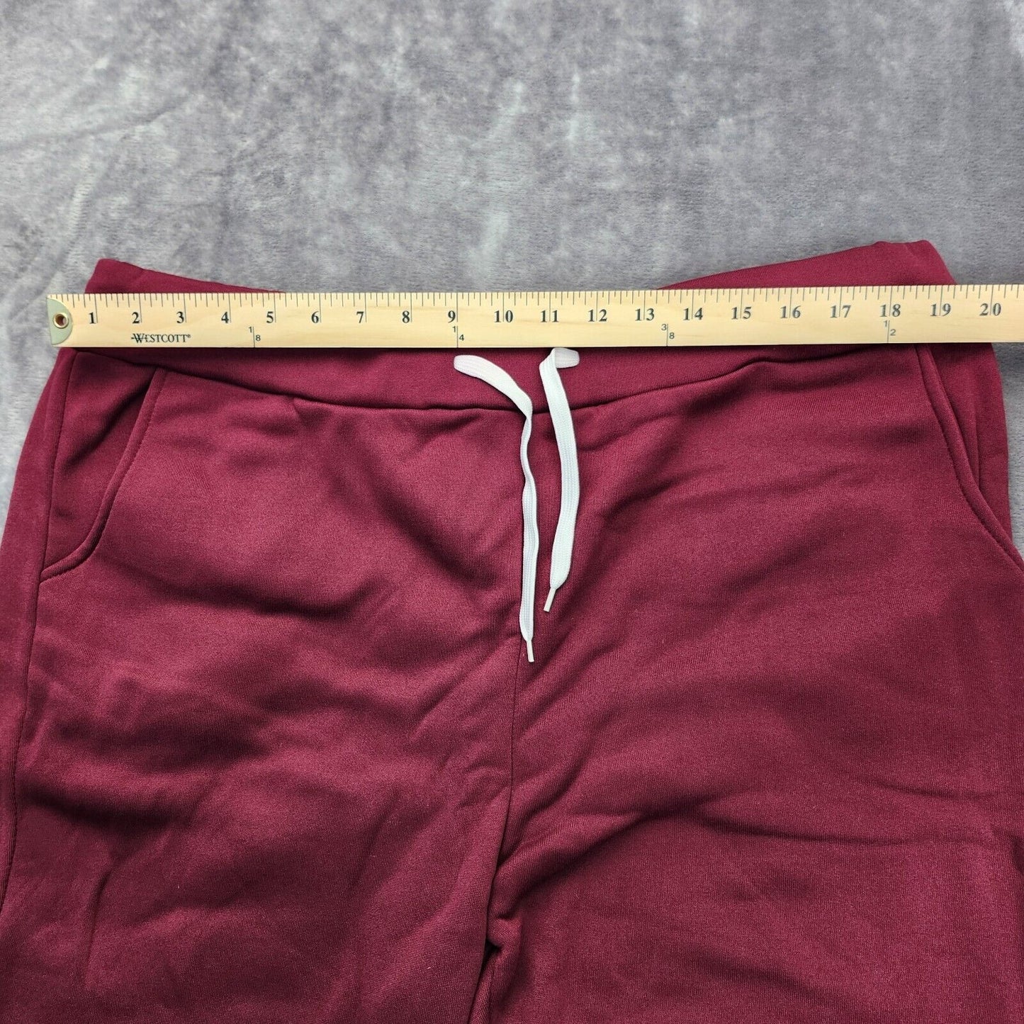 Womens Long Fleece Tracksuit Sweatshirt & Pants Maroon 3XL