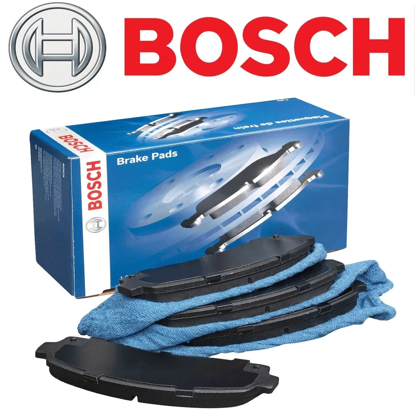 For Dodge Dakota 2003-2004 Front Blue Disc Brake Pads with Hardware Bosch BE962H