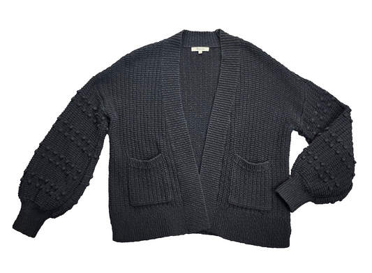 Madewell Womens Bobble Cardigan in Black Size Small