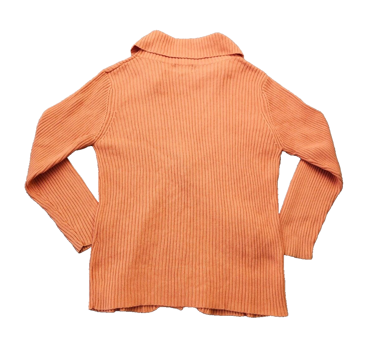 LOULOU Orange Knit Cardigan womens Size Medium