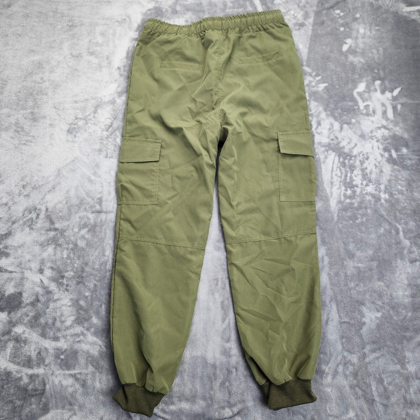 Men's Cargo Pants Streetwear Loose Casual Green XL