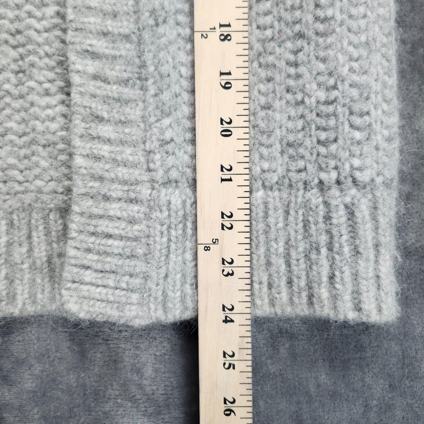 Cuyana Gray Oversized Alpaca Cardigan One Size sweater