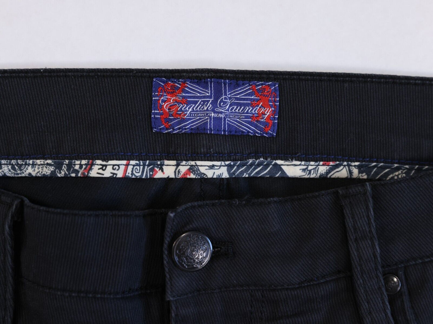 english laundry pants mens dark blue size 34