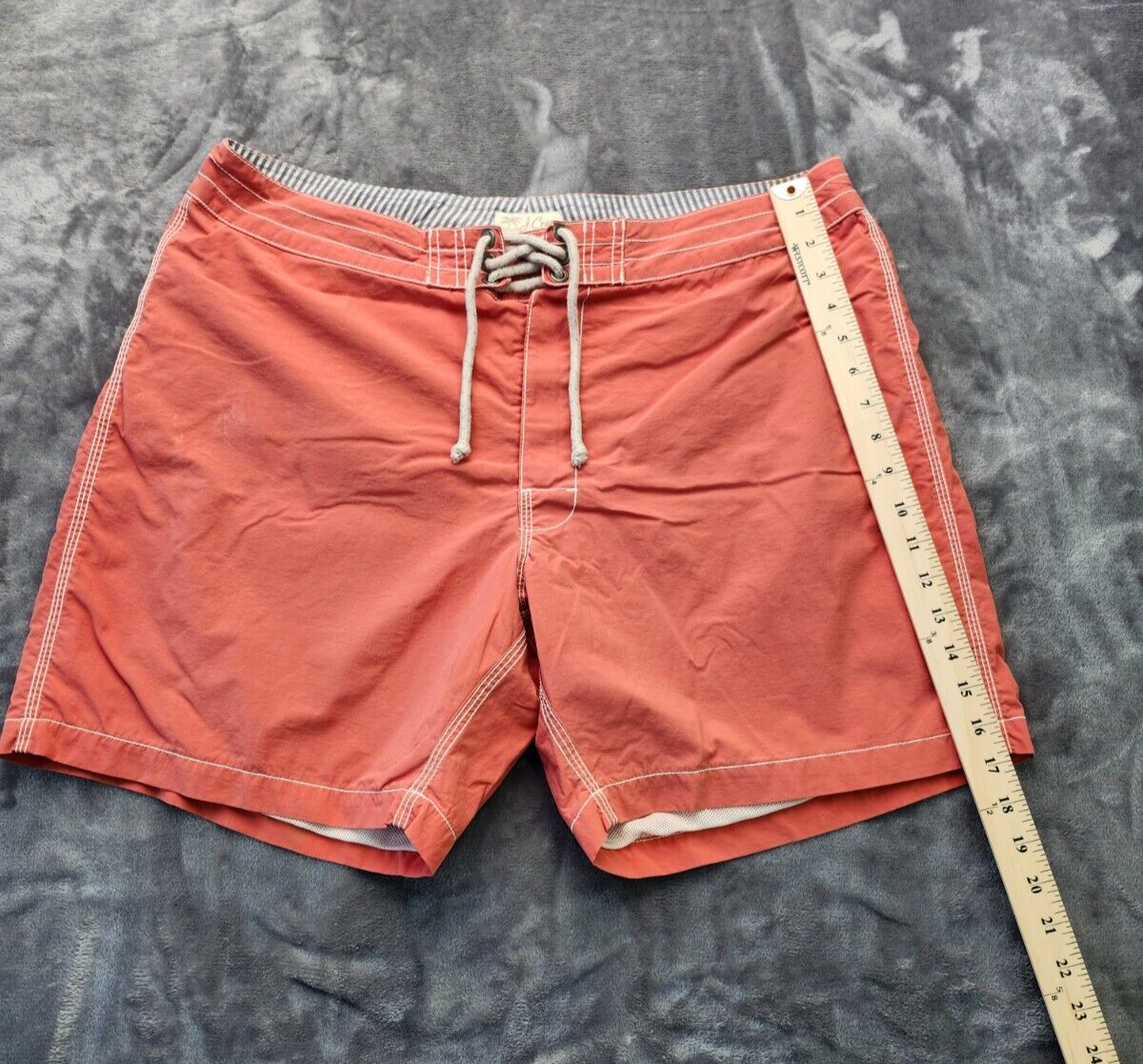 J crew original swimwear Red mens swin trunks size 36