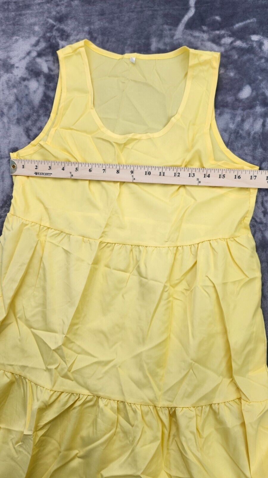 Women's Sleeveless Party Beach Dress, Fashion Holiday Summer Dress Yellow L